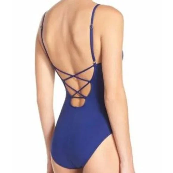 LA BLANCA Island Goddess Lace Up Swimsuit - Picture 4 of 6